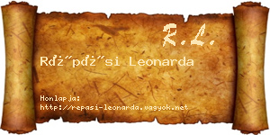Répási Leonarda névjegykártya